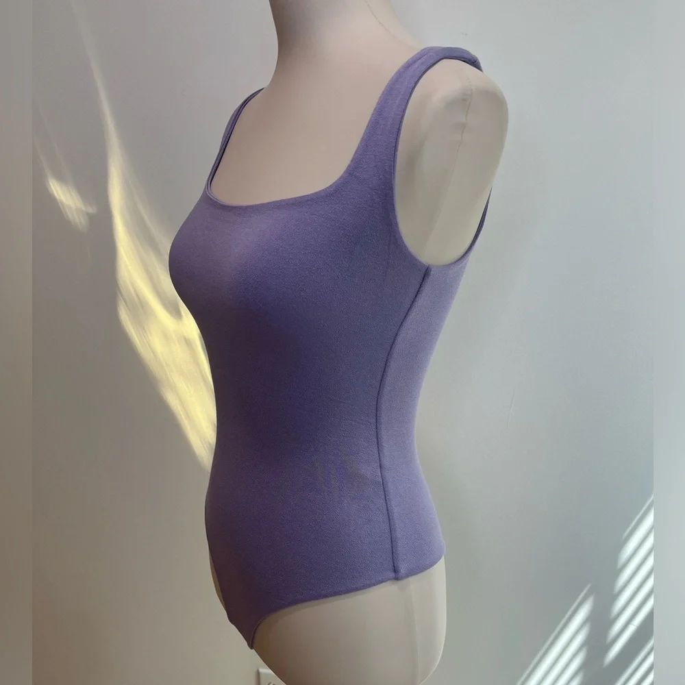 Naked Wardrobe NWT NW Tank Bodysuit in Iris (Lilac) - Picture 7 of 17